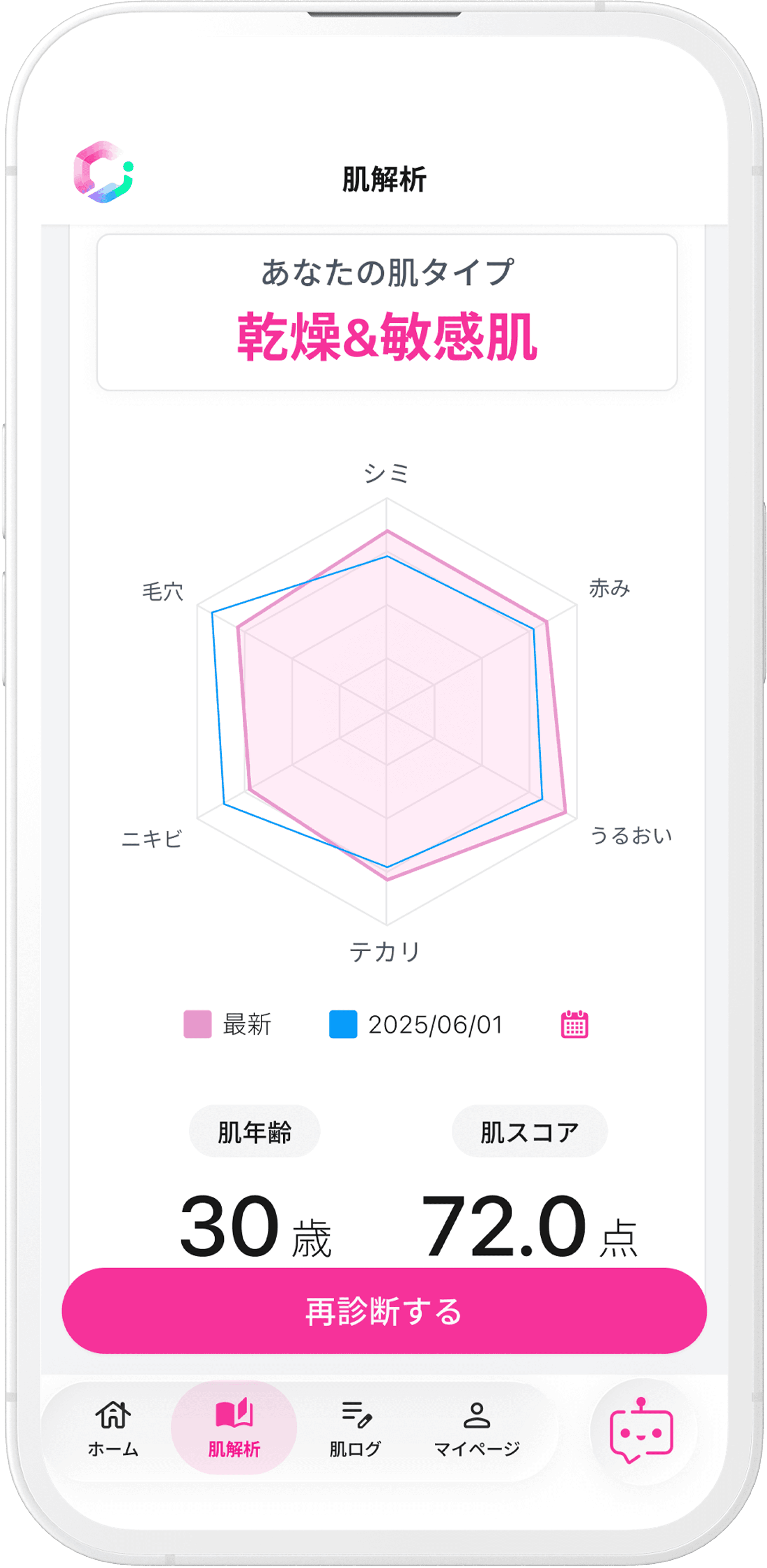 AI肌診断アプリ STYLER BEAUTY のダウンロード画面